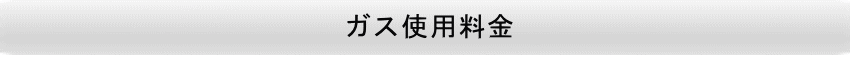 ガス使用料金  